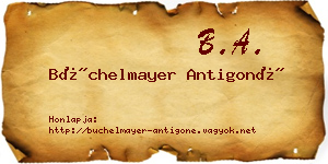 Büchelmayer Antigoné névjegykártya